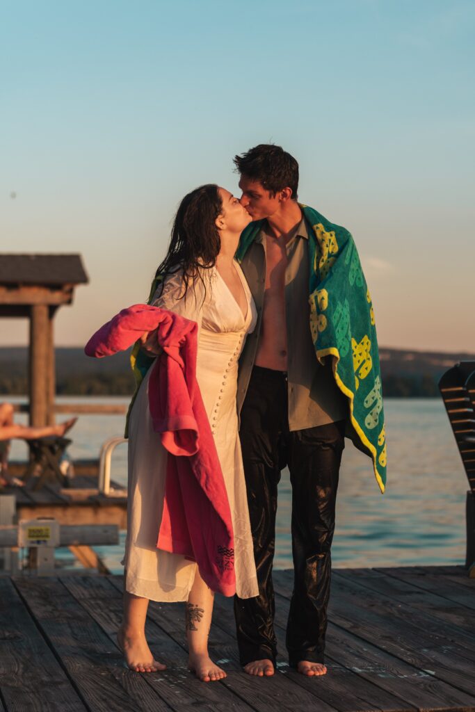 bride and groom eloping in the finger lakes of new york