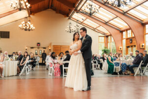 bride and groom dancing in The Conservatory wedding venue in New Jersey