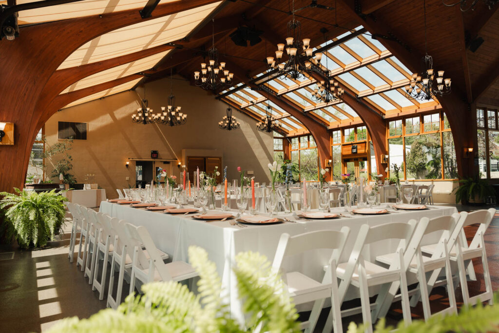 natural light reception room at The Conservatory wedding venue in New Jersey