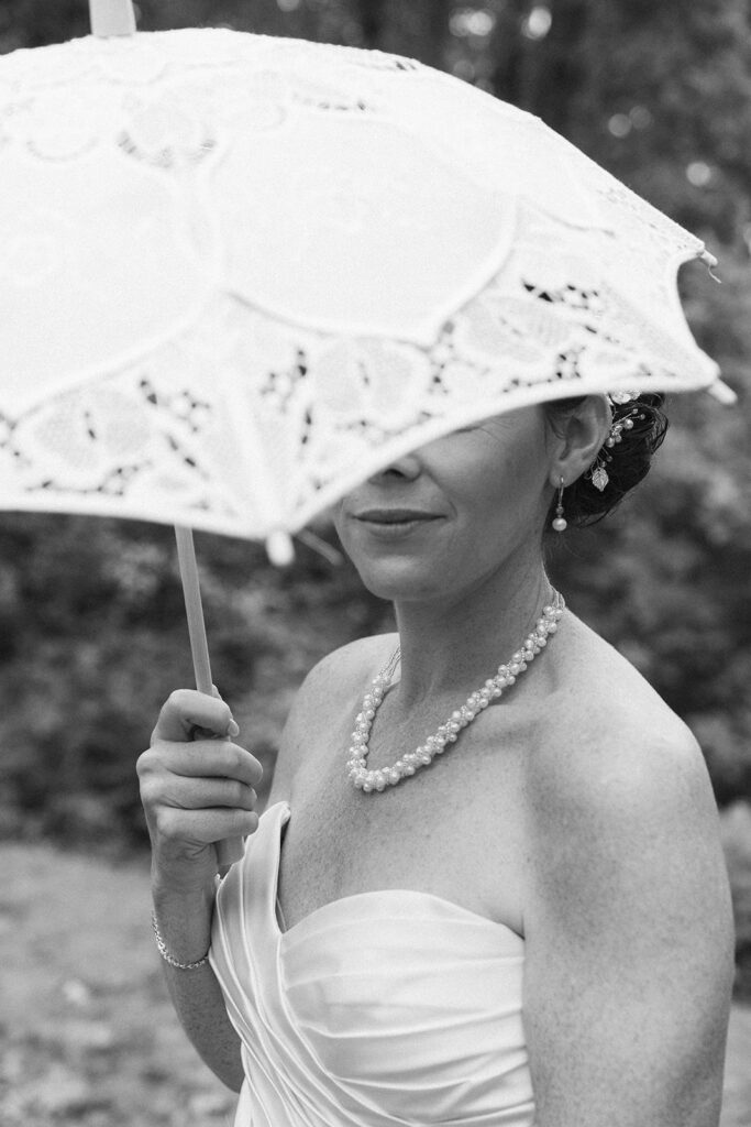 a bride wearing vintage fashion