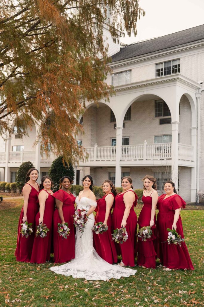 A late autumn wedding at The Madison Hotel in Morristown New Jersey.