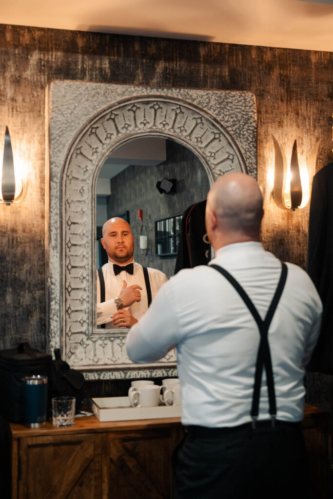 A chic wedding at Park Loft in New Jersey.