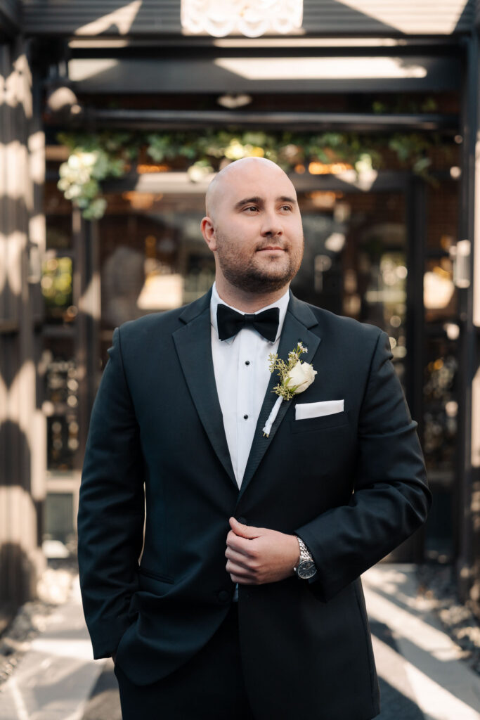 A chic wedding at Park Loft in New Jersey.