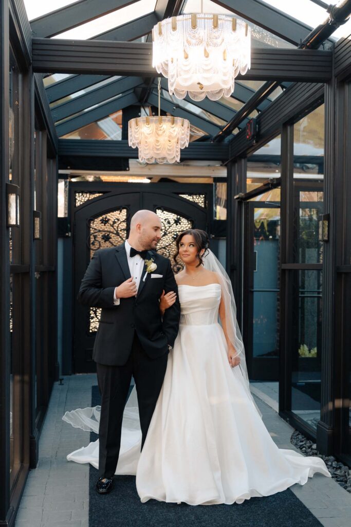 A chic wedding at Park Loft in New Jersey.