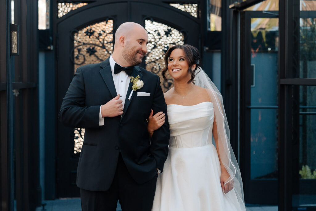 A chic wedding at Park Loft in New Jersey.
