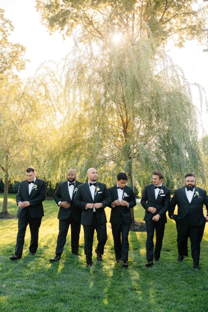 A chic wedding at Park Loft in New Jersey.