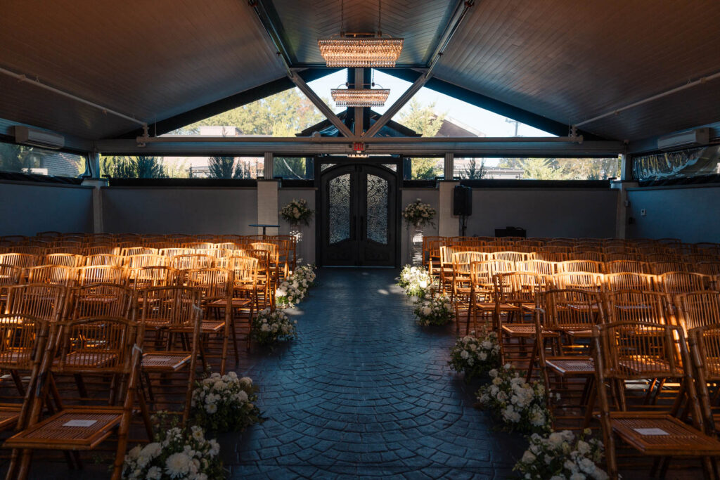 A chic wedding at Park Loft in New Jersey.