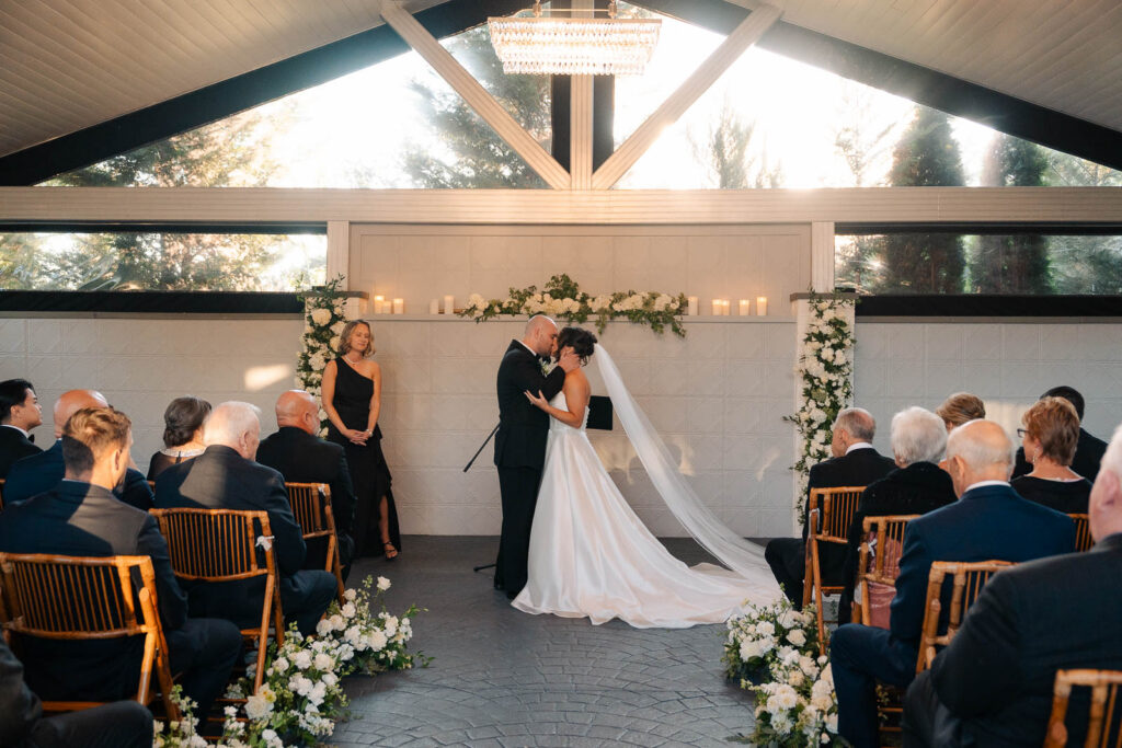 A chic wedding at Park Loft in New Jersey.