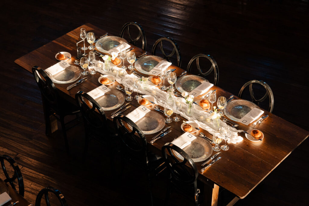 A chic wedding at Park Loft in New Jersey.