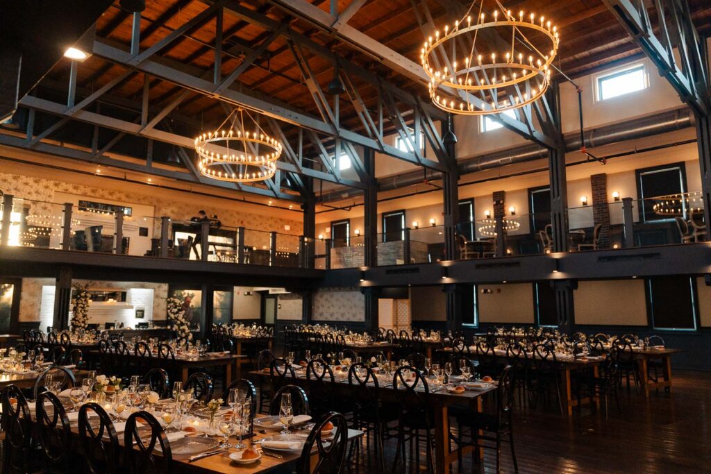 A chic wedding at Park Loft in New Jersey.