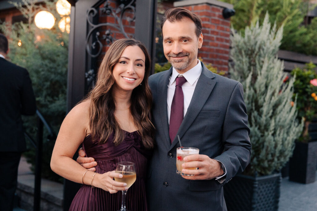 A chic wedding at Park Loft in New Jersey.