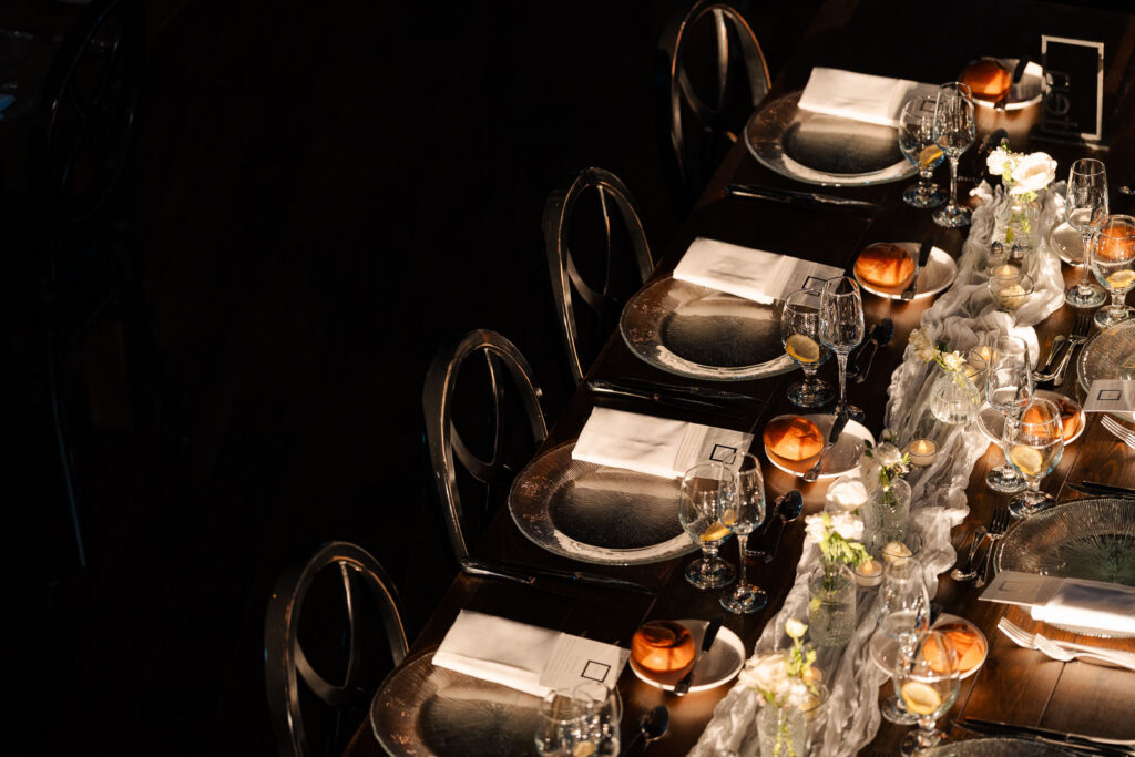 A chic wedding at Park Loft in New Jersey.