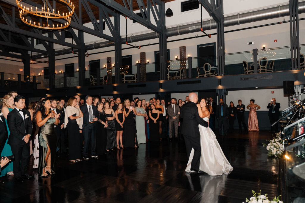 A chic wedding at Park Loft in New Jersey.