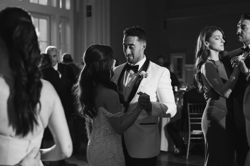 A wedding celebration at the Ryland Inn in New Jersey.