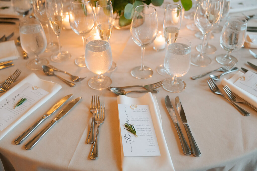 A wedding celebration at the Ryland Inn in New Jersey.