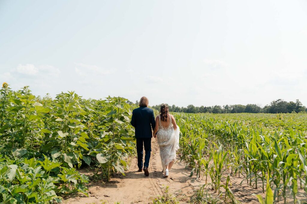 Fun summer wedding at a New Jersey wedding venue with vibrant florals and creative decor.