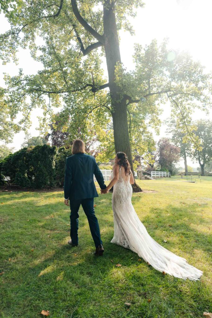 Fun summer wedding at a New Jersey wedding venue with vibrant florals and creative decor.