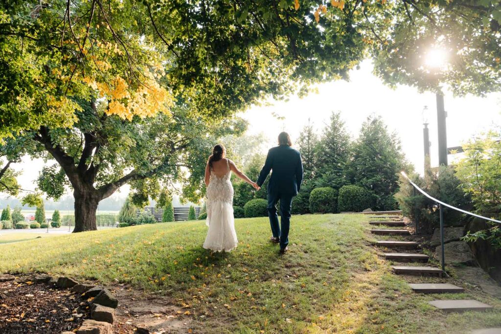 Fun summer wedding at a New Jersey wedding venue with vibrant florals and creative decor.