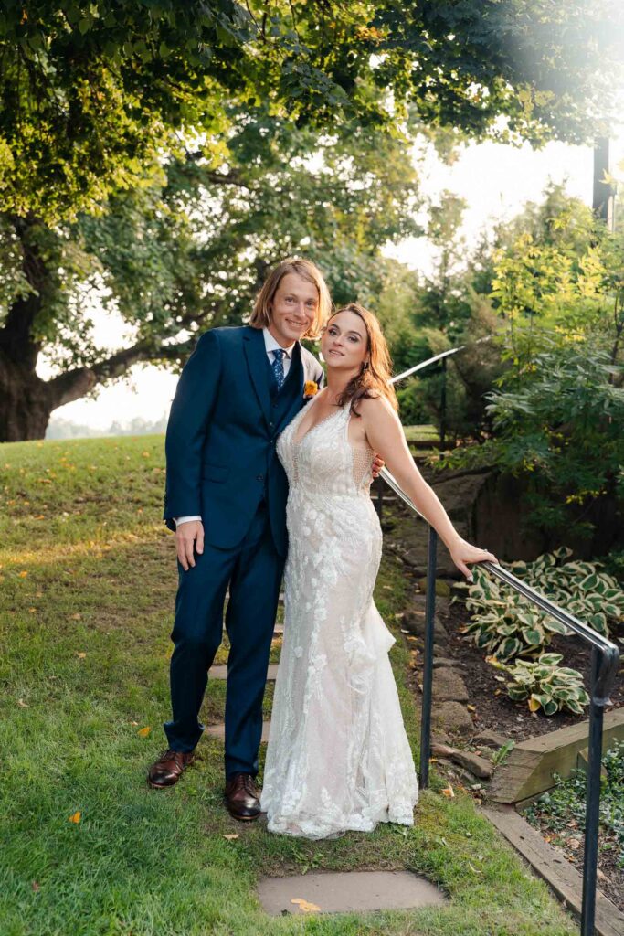 Fun summer wedding at a New Jersey wedding venue with vibrant florals and creative decor.