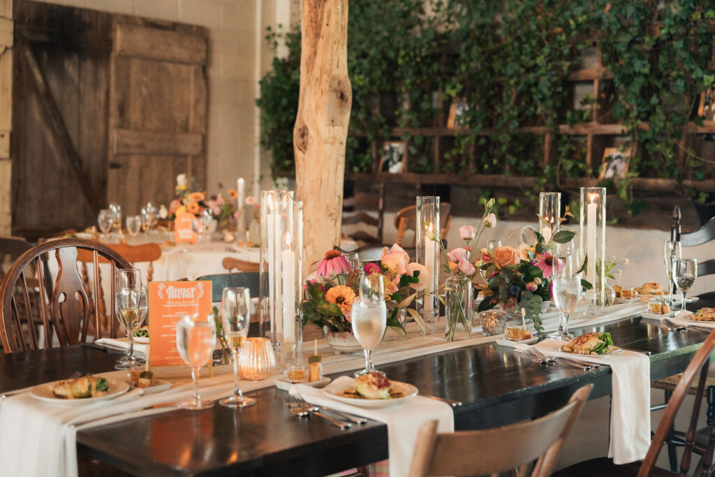 A colorful summer wedding at Johnson Locust Hall Farm in New Jersey.