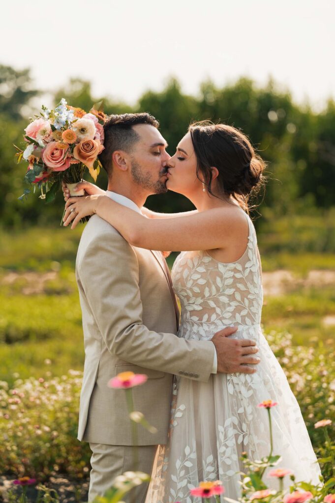 A colorful summer wedding at Johnson Locust Hall Farm in New Jersey.