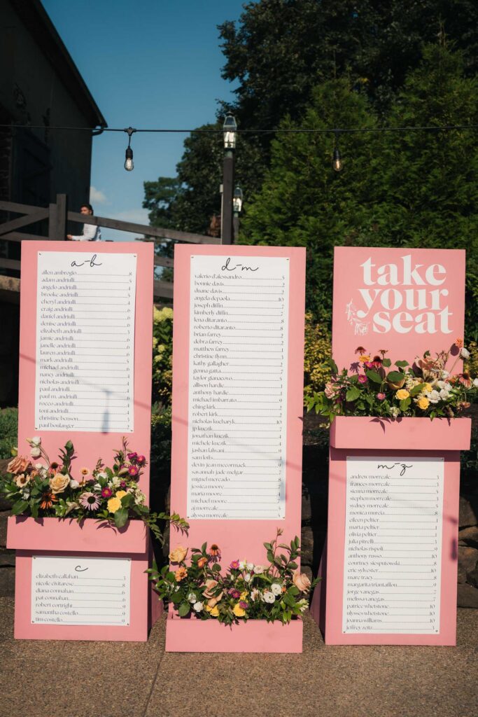 A colorful summer wedding at Johnson Locust Hall Farm in New Jersey.