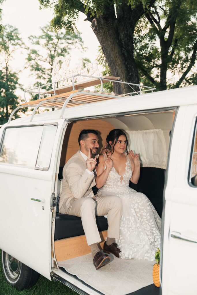A colorful summer wedding at Johnson Locust Hall Farm in New Jersey.