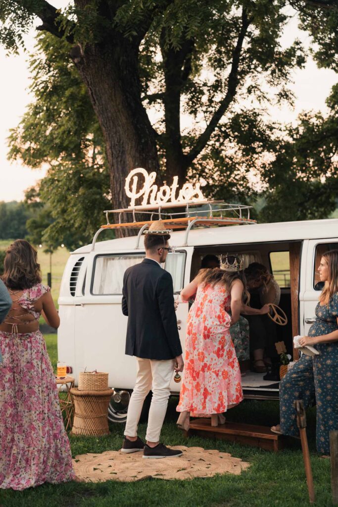 A colorful summer wedding at Johnson Locust Hall Farm in New Jersey.