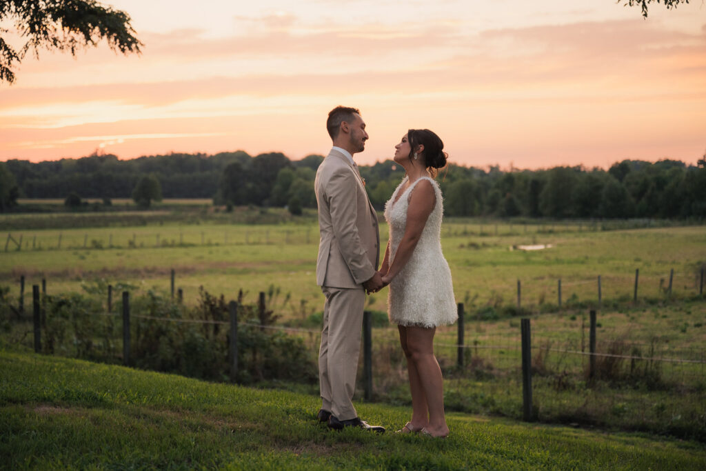 A colorful summer wedding at Johnson Locust Hall Farm in New Jersey.