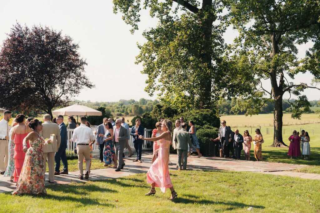 A colorful summer wedding at Johnson Locust Hall Farm in New Jersey.