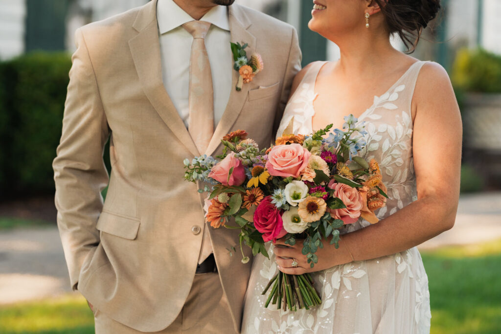 A colorful summer wedding at Johnson Locust Hall Farm in New Jersey.