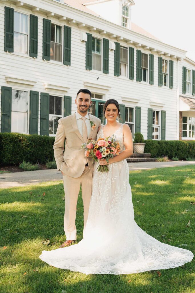 A colorful summer wedding at Johnson Locust Hall Farm in New Jersey.