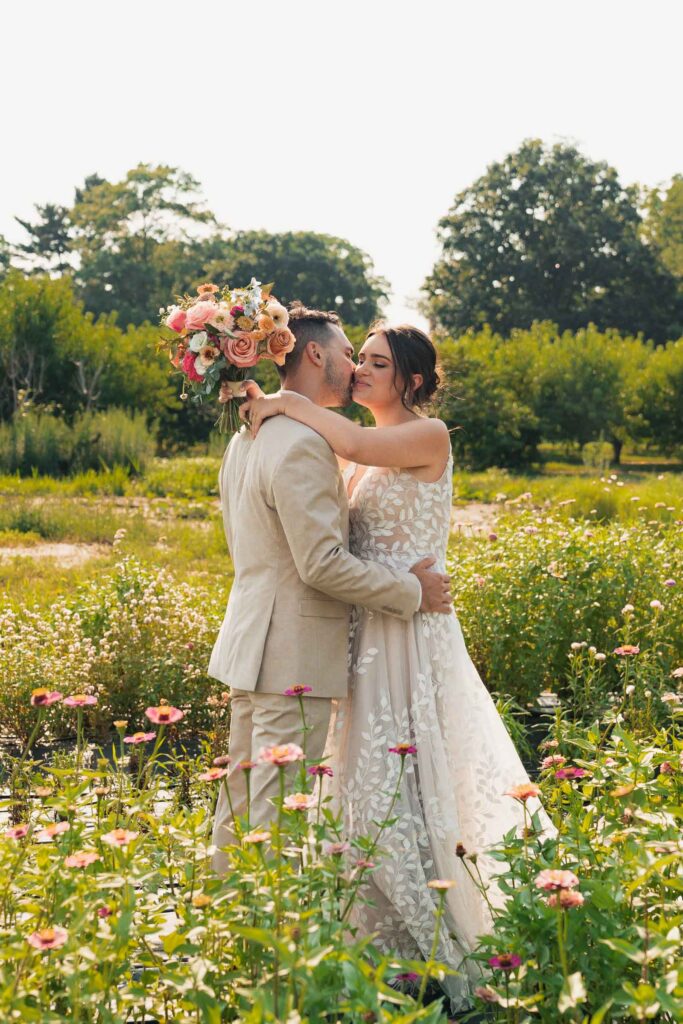 A colorful summer wedding at Johnson Locust Hall Farm in New Jersey.