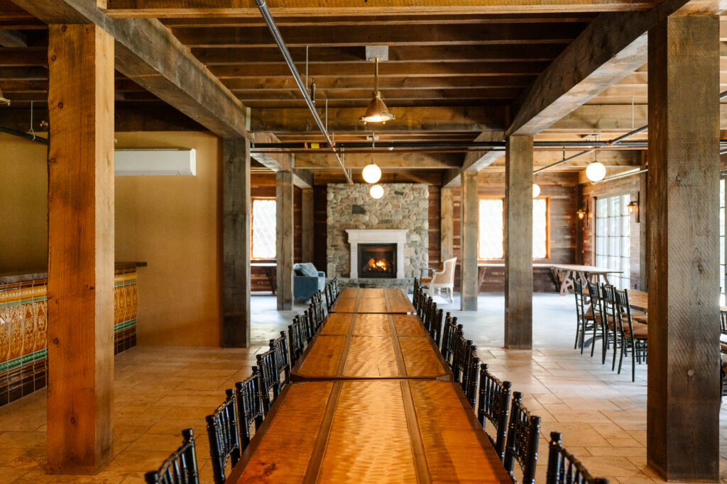 Pine Brook Manor wedding venue in New York surrounded by forests and natural landscapes.