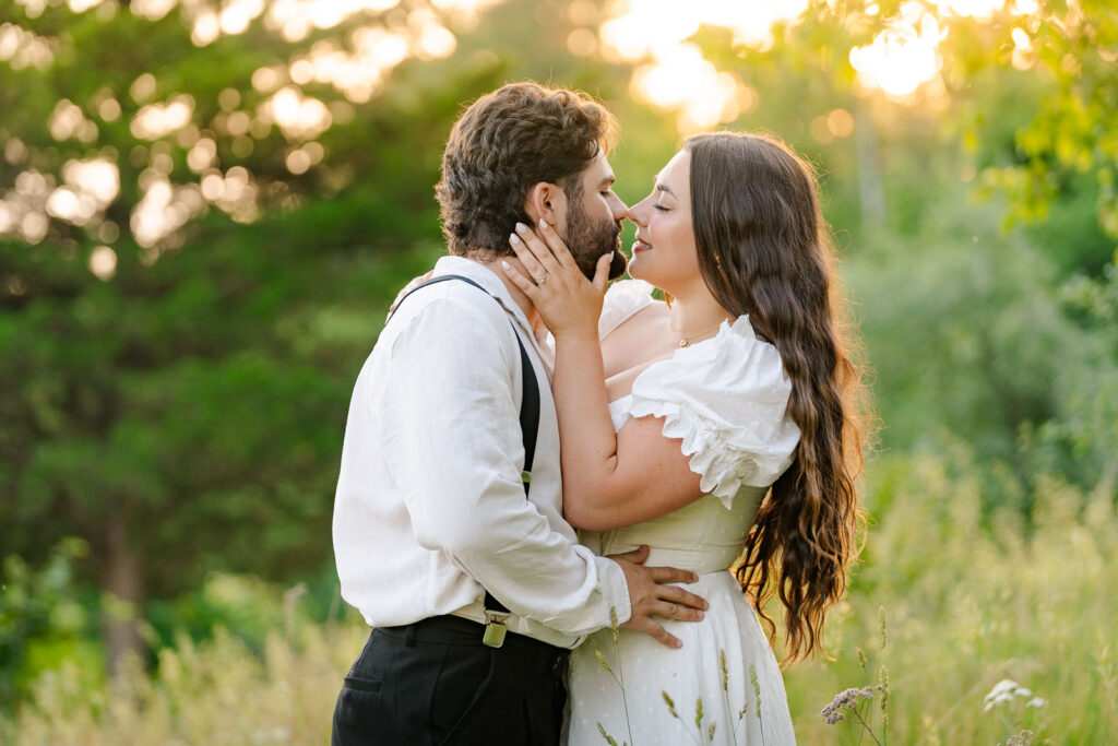 A whimsical early summer engagement session at Round Valley Reservoir in Clinton Township, NJ.