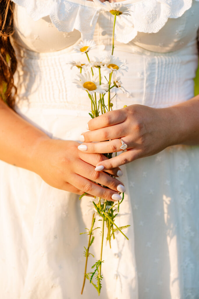 A whimsical early summer engagement session at Round Valley Reservoir in Clinton Township, NJ.