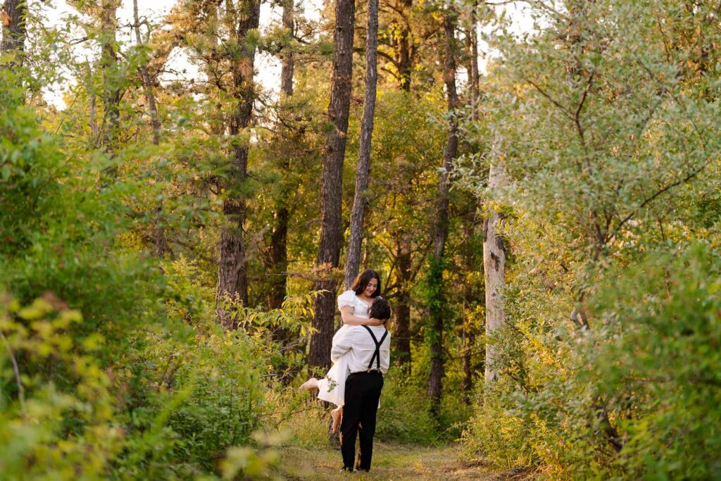 A whimsical early summer engagement session at Round Valley Reservoir in Clinton Township, NJ.