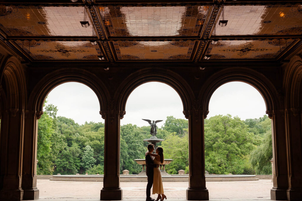 Central park engagement photographer with romantic style!