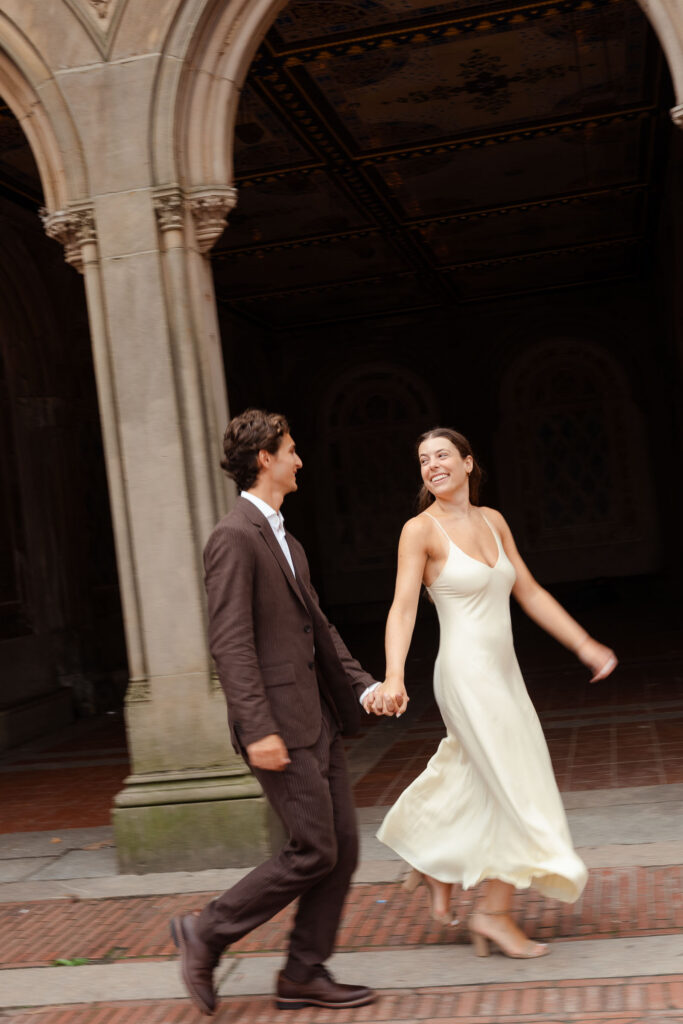 Central park engagement photographer with romantic style!