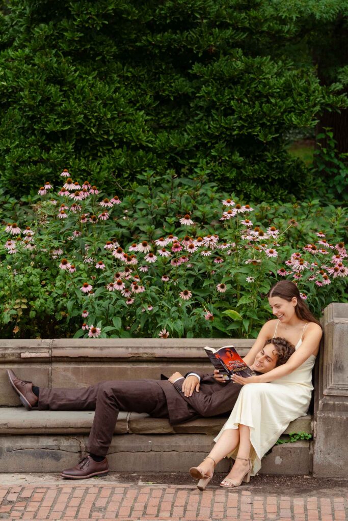Central park engagement photographer with romantic style!