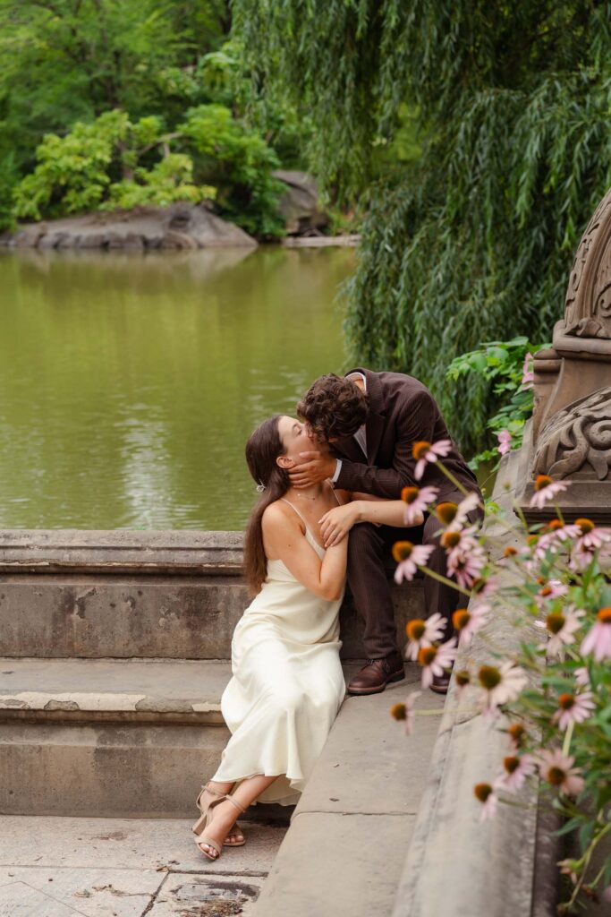 Central park engagement photographer with romantic style!