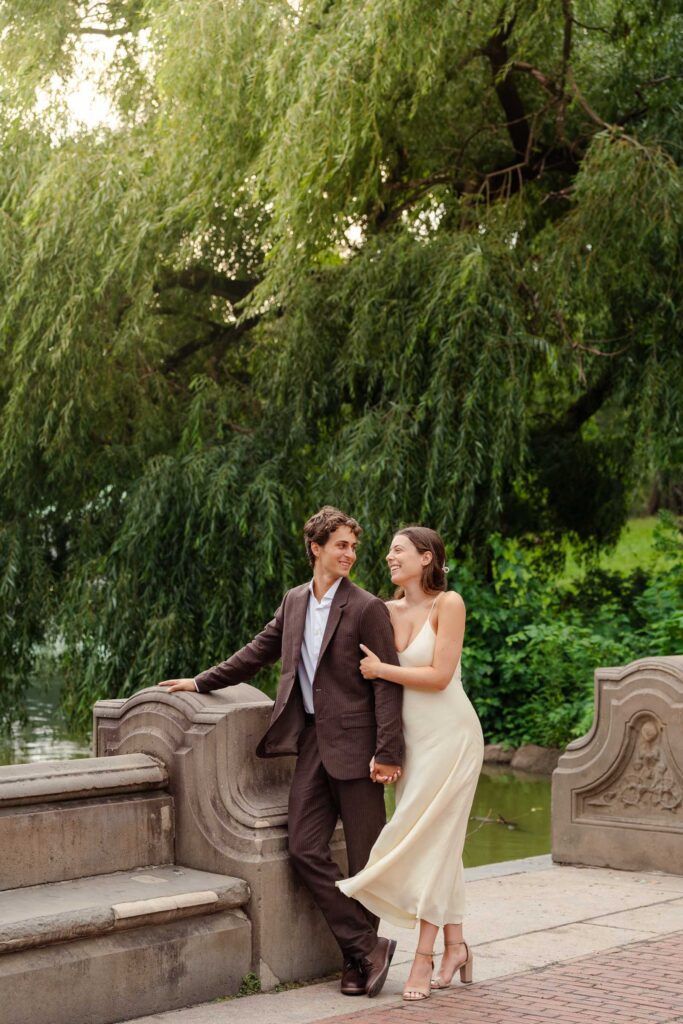 Central park engagement photographer with romantic style!