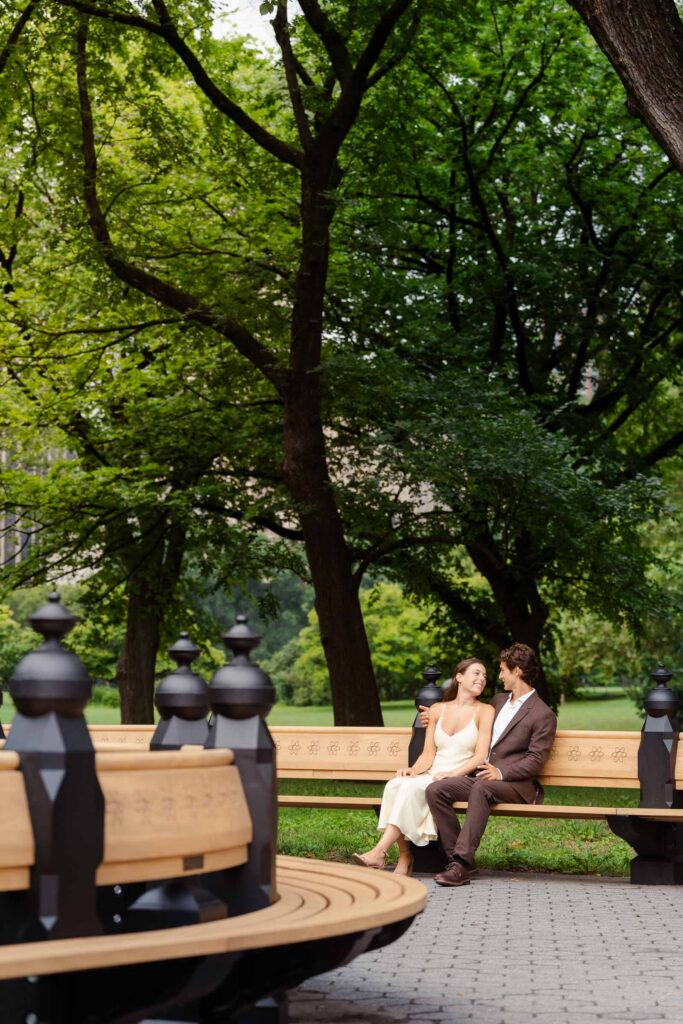 Central park engagement photographer with romantic style!
