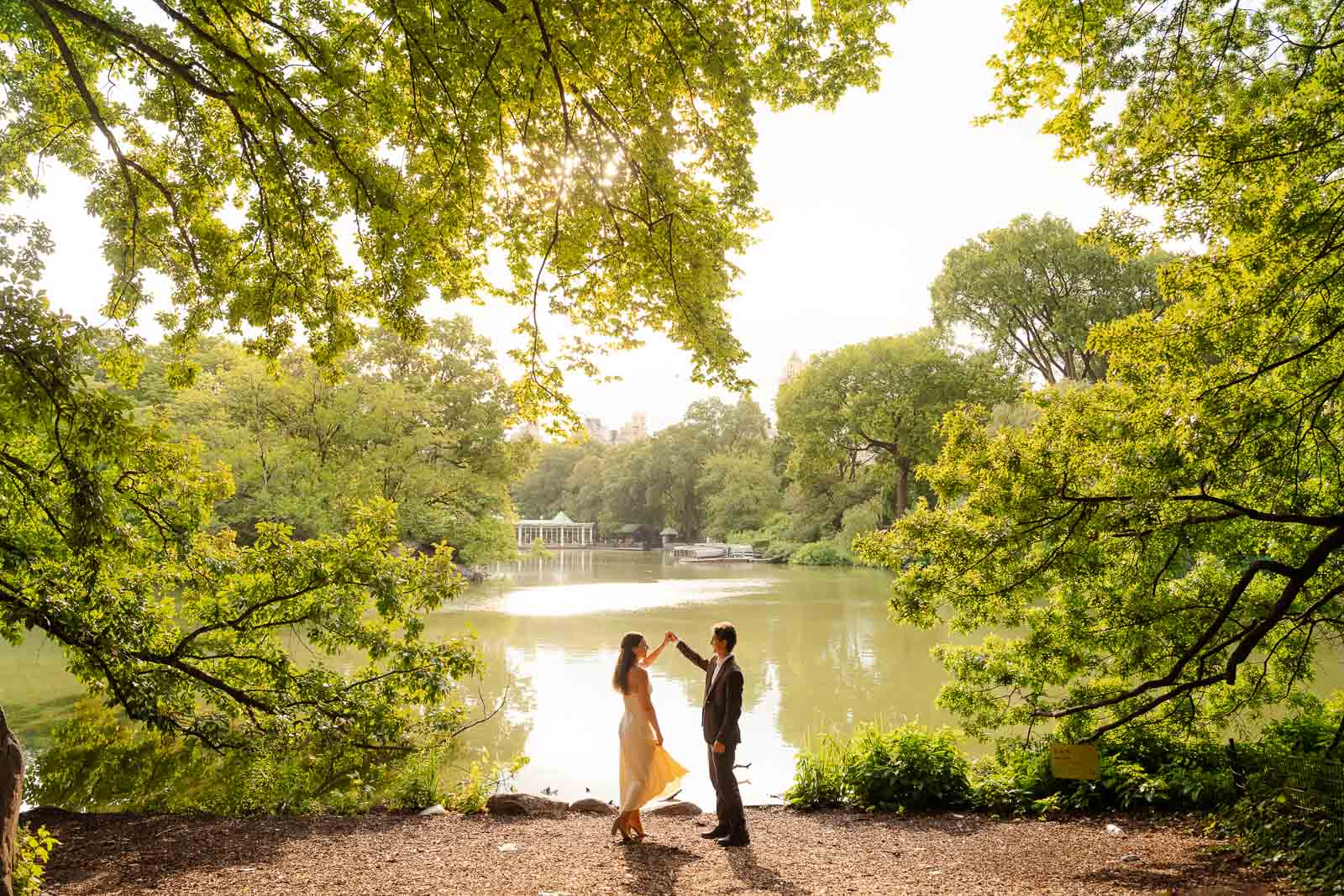 Central park engagement photographer with romantic style!