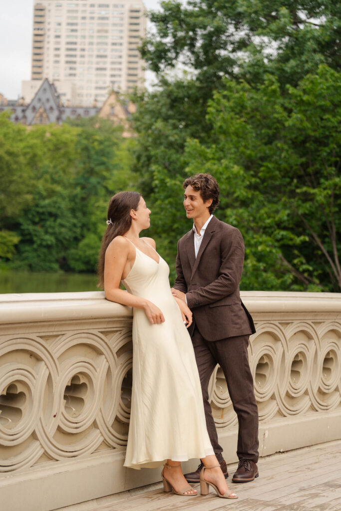 Central park engagement photographer with romantic style!