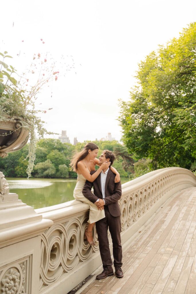 Central park engagement photographer with romantic style!