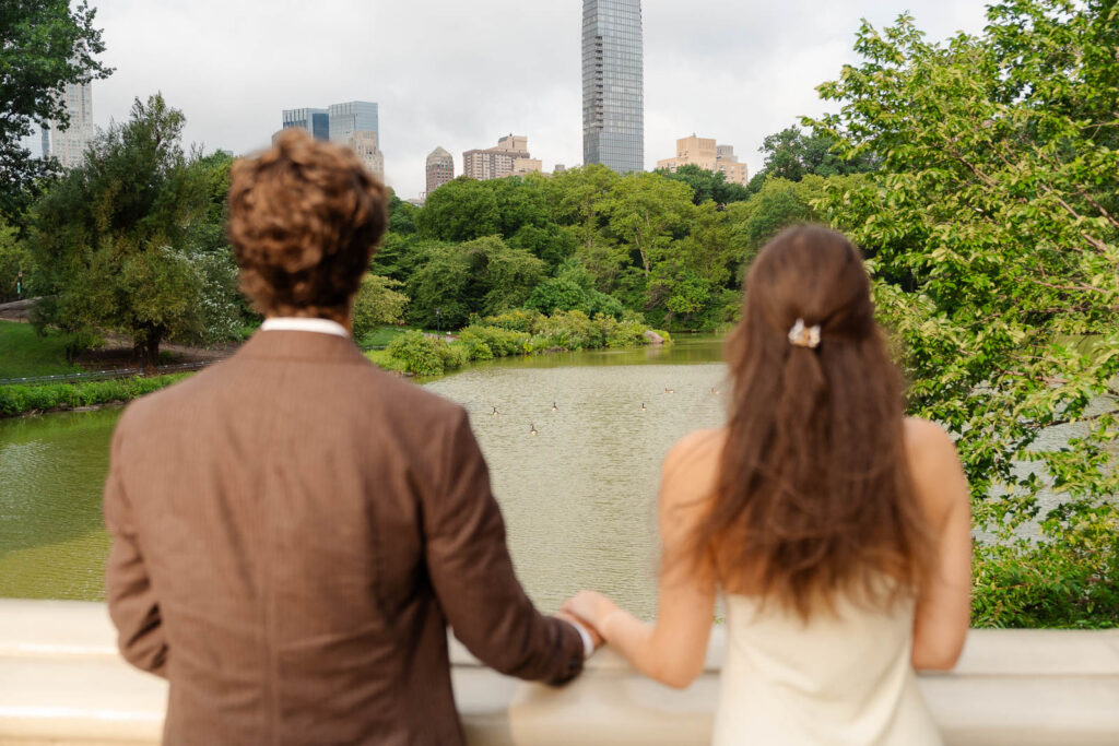 Central park engagement photographer with romantic style!