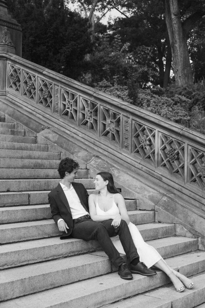 Central park engagement photographer with romantic style!