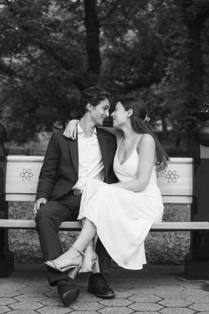 Central park engagement photographer with romantic style!